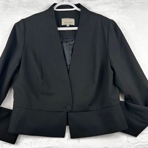Veronika Maine Black Styles Blazer Made in Australia Fabric from Europe sz14
